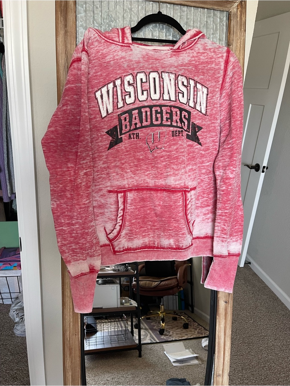 Wisconsin Badgers Red Hooded Sweatshirt